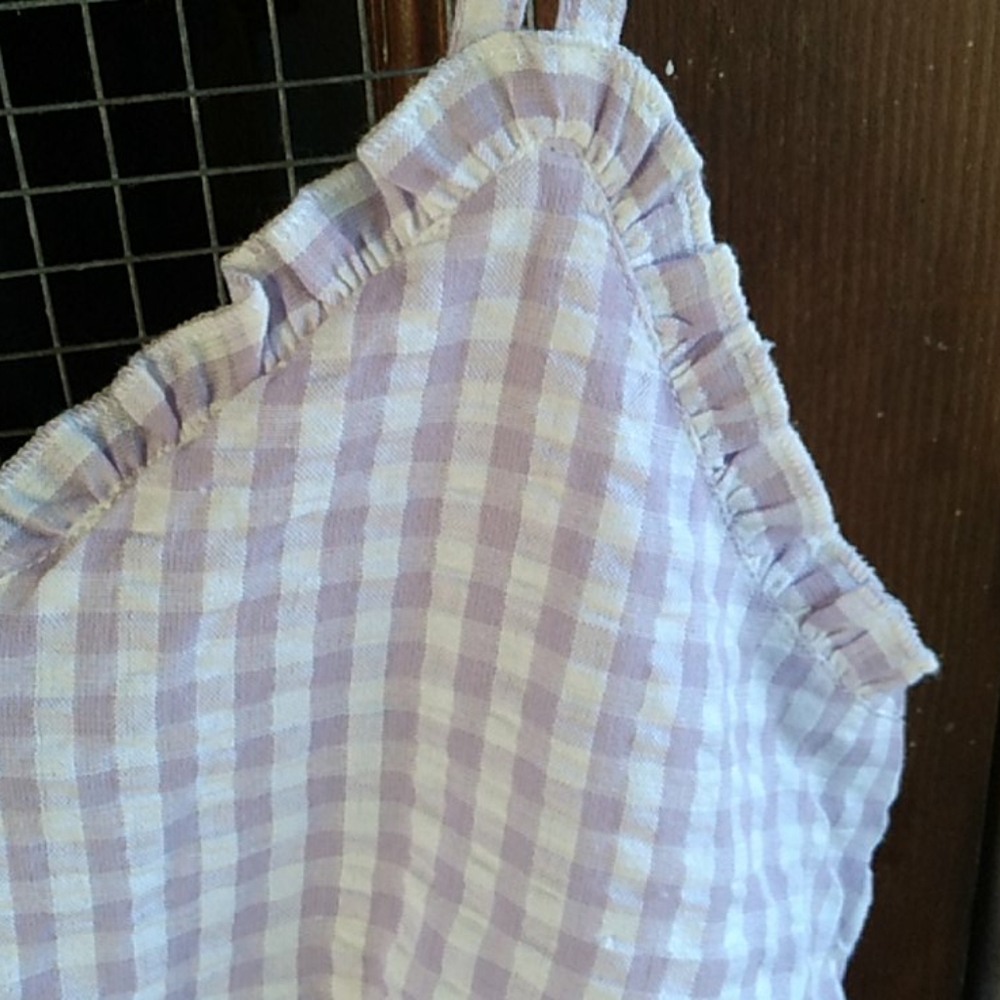 Nwt Lavender &White Gingham Tank (S) - Picture 2 of 10